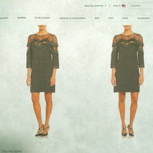 Rockstar Glam Black Lace & Fringe Kooples Dress